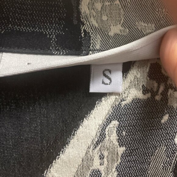 Bryn Walker Oversized Lagenlook Abstract Sleeveless Long Vest Open Cardigan S - Picture 7 of 8